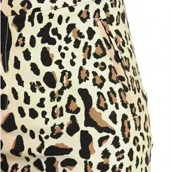 atm Leopard Print Ankle Crop Slim Pants Size 2 - Picture 5 of 14